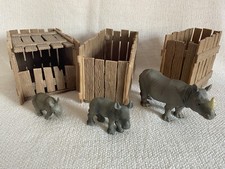 Schleich  Boxen Nashorn Afrika 