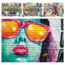 JUGENDZIMMER Vlies Fototapete Graffiti Mural Steinwand Kinderzimmer STREETART 3D