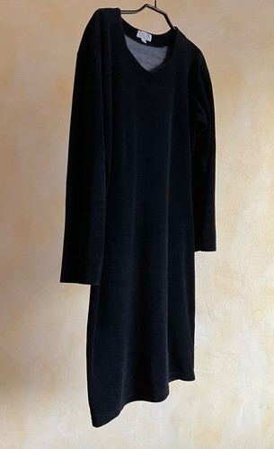 Kleid schwarz nickistoff - kleid,