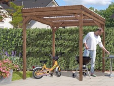 Holzunterstand Kaminholzregal