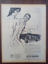 Alfa Romeo 2000 Sprint Touring Spider, I, Werbung advert pubblicità, 1961