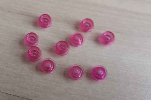Pink durchsichtige lego - 10,