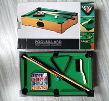 Depot Mini Tisch Pool Billard neuwertig Weihnachten Tischbillard Poolbillard Top
