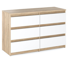 Kommode Sonoma Eiche Weiß