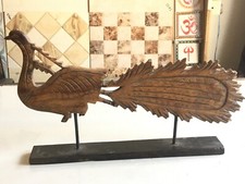 Alt Vintage Handgefertigt Pfau