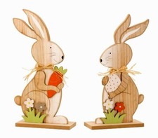 Ostern Hase groß 2er Set Holz