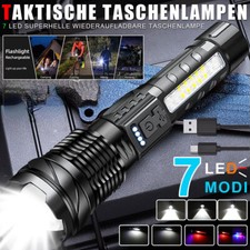 15000000LM Taktisch Polizei Taschenlampe LED Militär Fackel Wiederaufladbar Akku