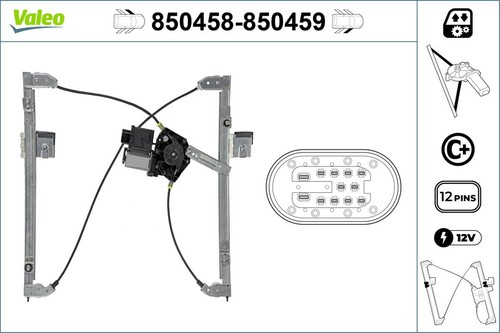 Valeo fensterheber 850458 für - fensterheber,