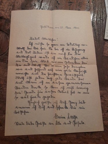 Alter brief potsdam 1944 - alter,