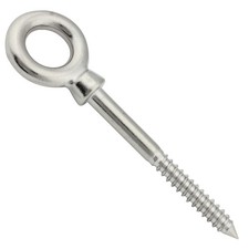 Augbolzen mit Holzgewinde Ringbolzen Ringschraube Augenschraube Edelstahl A4 V4A