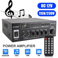 HiFi Verstärker Bluetooth 2000W Party Musik Equipment AUX Anlage Stereo Audio DE