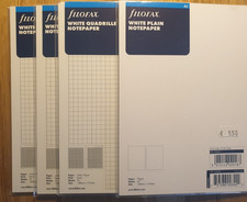 Filofax Notepaper A5 blanko und kariert 100gr, 4 x 25 Blatt