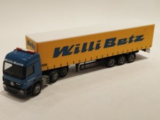 Herpa   153577    MB    Actros Gardinenplanen-Sattelzug    Willi Betz
