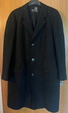 Vintage Herren-Mantel, 50er/60er-50ies/60ies, Midcentury, Anthrazit meliert, XXL