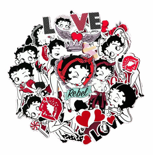 50x betty boop sticker - 50x,
