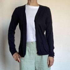 Bruno Manetti Cardigan in dunkelblau aus Baumwolle / Cashmere mit Täschchen