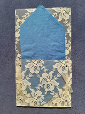 3 Besteck/Servietten Taschen mit Spitze u. seitlichen Schleifchen