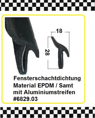 Fensterschachtdichtung mit