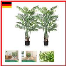 Künstliche Palme 130cm | Anpassbarer Stamm | Robuster Kunststofftopf