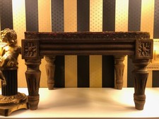 Fußschemel Fußbank Hocker Stil Louis XVI Seize Holz vintage Top Zustand 