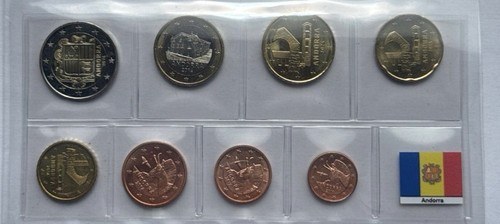 Andorra euro kursmünzensatz - andorra,