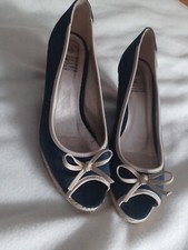 peeptoes 40 Dunkelblau Velours