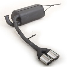 Ulter Sportendschalldämpfer 2x95x65 eingerollt für Renault Laguna II ab Bj. 01