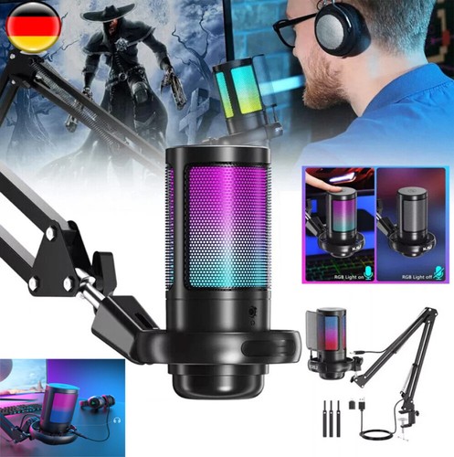 Gaming usb mikrofon rgb - mikrofon,