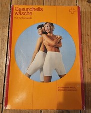 Angora- Gesundheitswäsche halblange Unterhose  Vintage 1970er Gr. 38