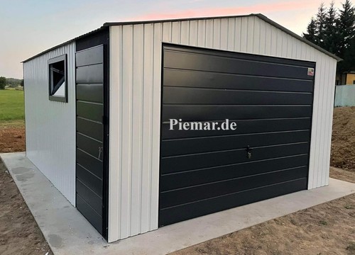 Blechgarage 4x6x2 55m - blechgarage, 4x6x2,55m