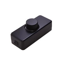 Schnurdimmer Stufenlos Drehdimmer 3–100 W Leuchtmittel LED Dimmschalter Schwarz