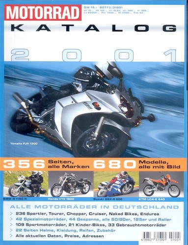 Motorrad katalog 2001 - motorrad,