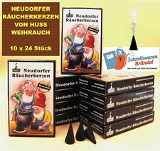Neudorfer Räucherkerzen 10 x- Weihrauch - Jürgen Huss - Erzgebirge Räucherkegel