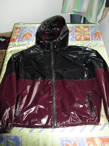Glanz nylon regenjacke - glanz,