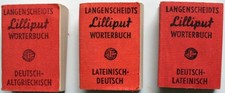 3 x Langenscheidts Lilliput Latein Deutsch Altgrieschich