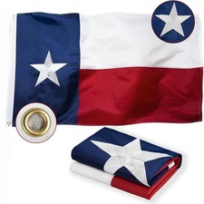 H Texas Flagge 90x150cm Fahne Heavy Duty Outdoor Flaggen Gestickte Sterne Ösen