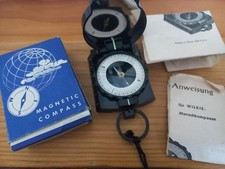 Wilkie Marschkompass Kompass M104 In OVP Mit Anleitung Retro Vintage
