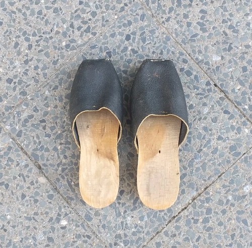 Holzclogs ddr holzschuhe leder - holzclogs,