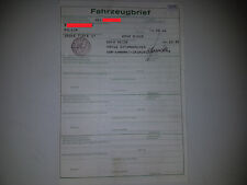 Fahrzeugbrief KFZ Brief 1971 Opel Kadett B Coupe F *FIN* Sammler Tüv Sammlung