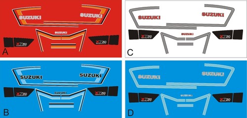 Ersatz aufkleber suzuki gt250 - suzuki,