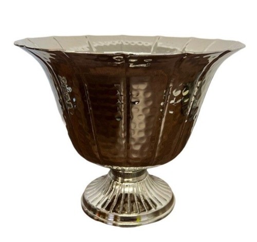 Silber gerippte metallurne - silber,