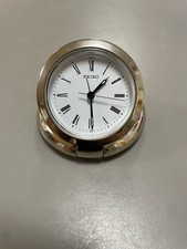 Vintage Seiko Reisewecker - silberfarben - weißes Ziffernblatt