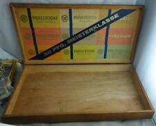 alte Holzkiste keine Blechdose Mauxion Schokolade