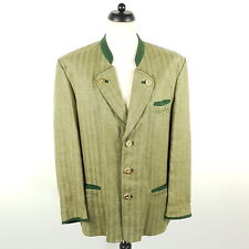 Lodenfrey Trachtenjacke Herren Gr. 50 (wie 54) Grün Leinen Sakko Janker Jacke