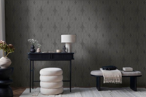Vliestapete art deco muster - vliestapete,
