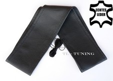 Lenkradbezug, Lenkradschoner, Lenkradhülle Ø 37 - 39 LEDER SCHWARZ zum Schnüren