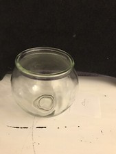 Vase Glas Rund Kugel Goldfisch Edel Florale Dekoration Deko Blumen Gold Fisch  J