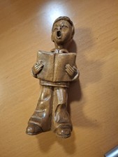 Holzfigur Skulptur Musiker