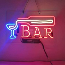 Bar Flasche Martini Neon Sign