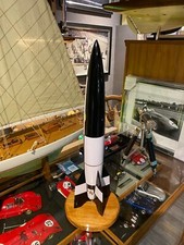 "NEU" V2 Rakete / Rocket "Frau im Mond" Aggregat 4, Handarbeit, 59 cm hoch, TOP